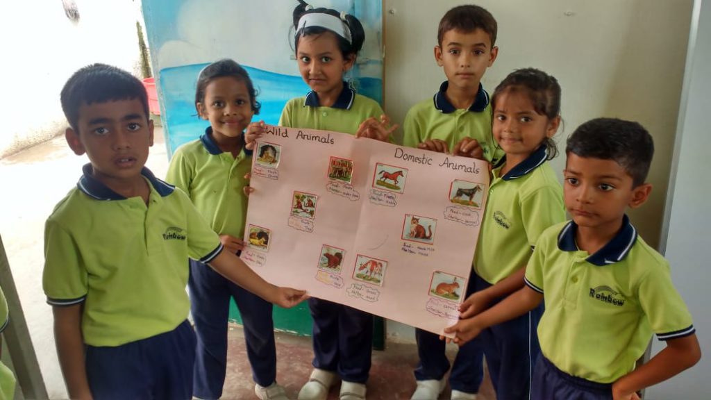 Rainbow International School primary student